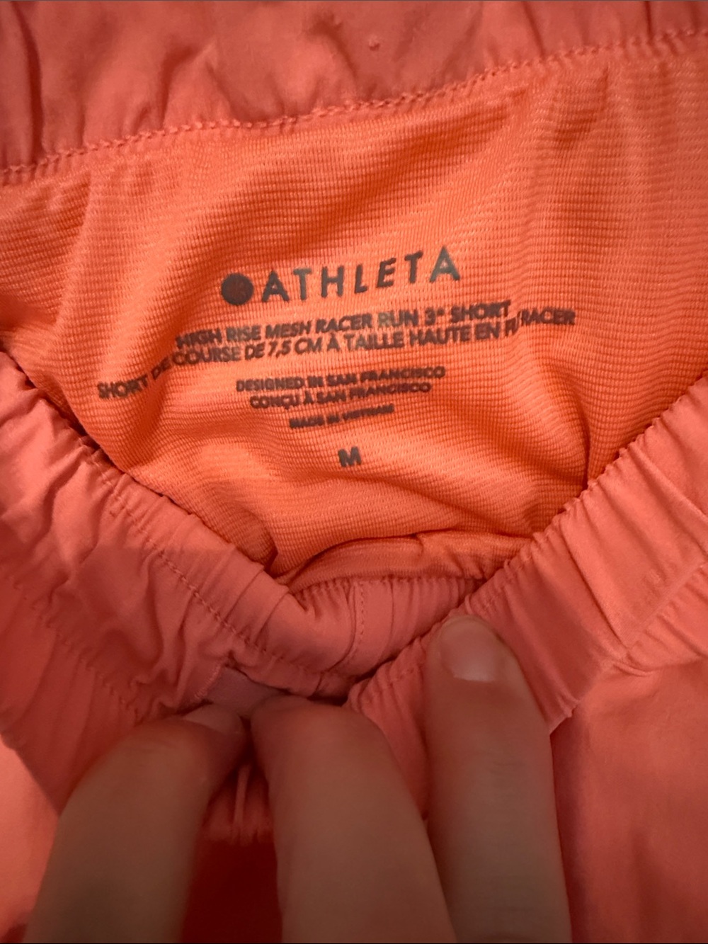 Athleta High Rise Mesh Racer Run 3” Shorts - Picture 2 of 6